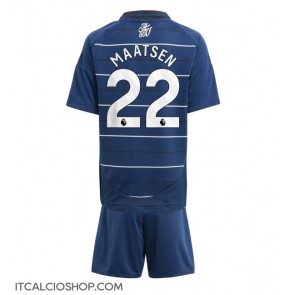 Aston Villa Ian Maatsen #22 Terza Maglia Bambino 2024-25 Manica Corta (+ Pantaloni corti)